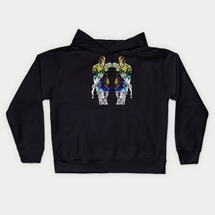 Alien rainbow dream about the mother ship trip home Kids Hoodie